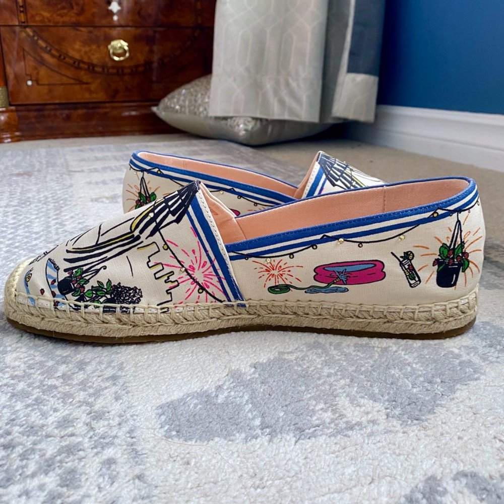 Kate Spade Rooftop Espadrilles Like New - Picture 2 of 13